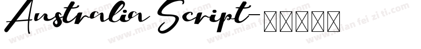 Australia Script字体转换